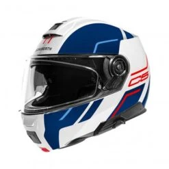 Schuberth C5 Master Motorhelm -Moto Gear Verkoop C5 master wit blauw voorzijde a9da