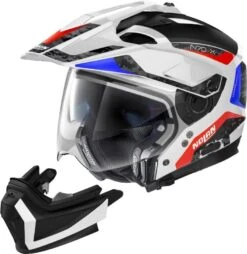 Nolan N70-2 X Torpedo Motorhelm -Moto Gear Verkoop nolan n70 2 x torpedo wit blauw rood 2 618b