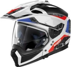 Nolan N70-2 X Torpedo Motorhelm -Moto Gear Verkoop nolan n70 2 x torpedo wit blauw rood 314e