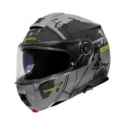 Schuberth C5 Globe Motorhelm -Moto Gear Verkoop schuberth c5 globe grijs fluo 45f3