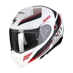 Scorpion Exo-930 Navig Motorhelm -Moto Gear Verkoop scorpion exo 930 navig wit rood 6752