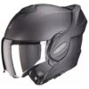 Scorpion Exo-Tech Evo Carbon Solid Motorhelm -Moto Gear Verkoop scorpion exo tech evo carbon solid matzwart opklapbaar vizier 9045